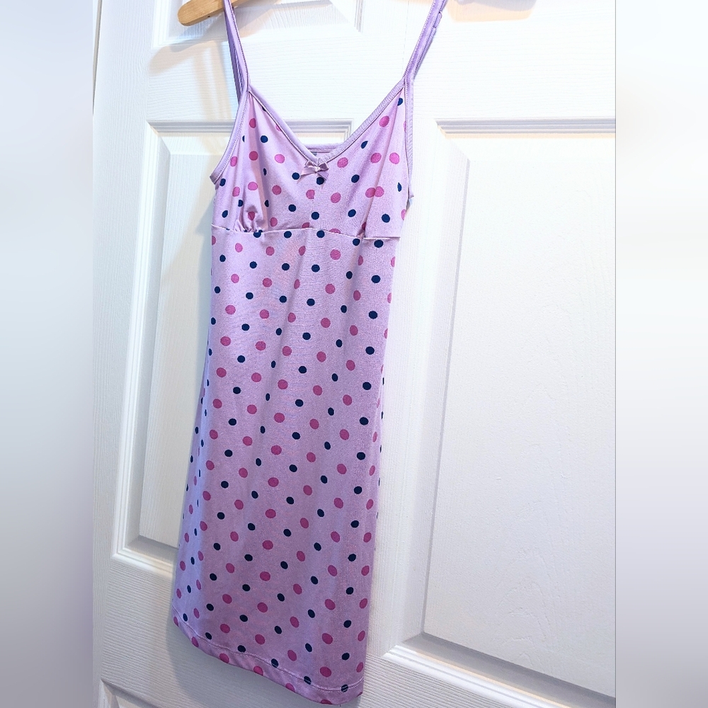 Polka Dot, Spaghetti Strap Nightie. XS.